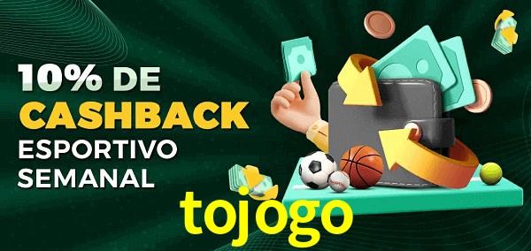 10% de bônus de cashback na tojogo